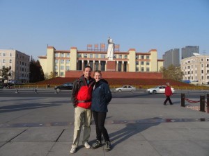 Tianfu Square, face à Mao