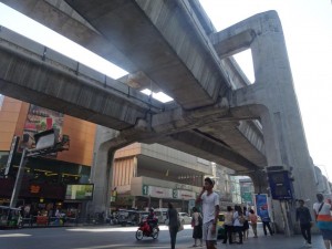 Dans les rues de Bangkok, quartier Siam