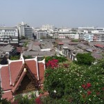 Vue imprenable sur Bangkok, et ses bidonvilles !